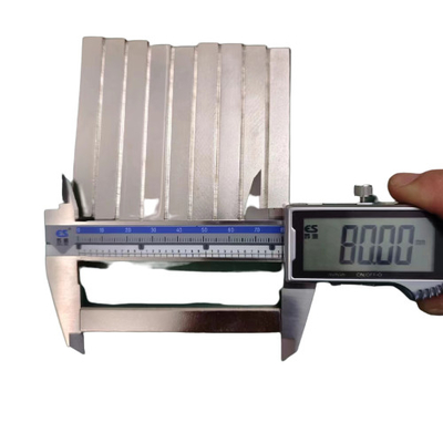 comprar Uso múltiplo do comprimento longo forte retangular feito sob encomenda dos ímãs de barra 80X10X10mm do neodímio N52 do quadrado online manufacture