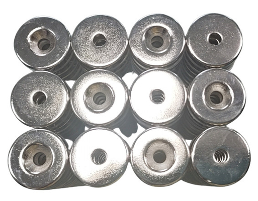comprar Diâmetro escareado x 6mm dos ímãs 19mm do disco N52 neodímio grosso online manufacture
