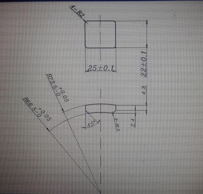 comprar Ímãs amplamente utilizados da ferrite da forma do arco de 25X22X7mm para o motor de fã do teto de BLDC online manufacture